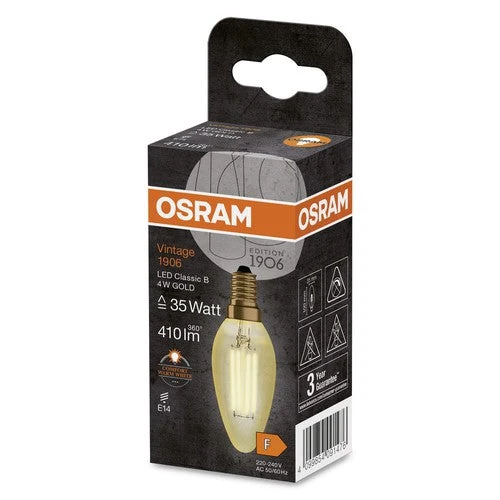 OSRAM Vintage 1906® Classique B LED-Lampe, 4W, 410lm, E14