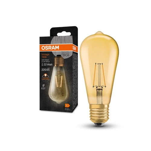 OSRAM Vintage 1906® Classique Edison LED-Lampe, 2,5W, 220lm, E27