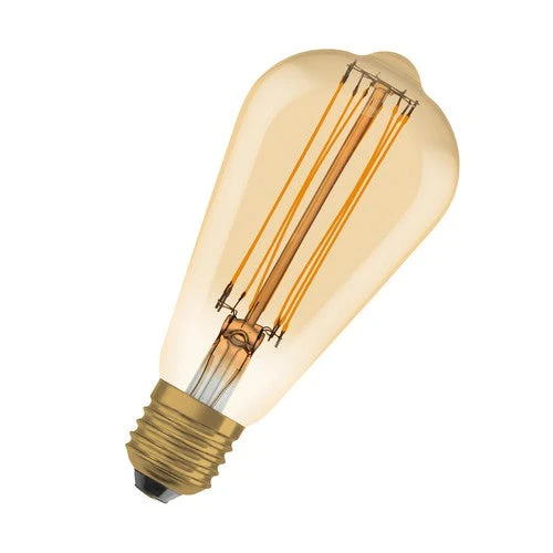 OSRAM Ampoules LED à intensité variable, édition Vintage, remplacement de 40 watts, E27, ST64-shape, 2200 Kelvin, Warm Comfort Light, verre clair, single Pack