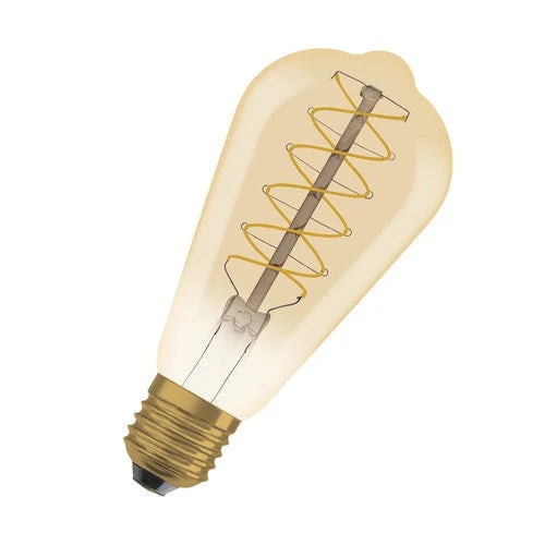 OSRAM Ampoules LED à intensité variable, édition vintage, remplacement de 37 watts, E27, G95-shape, 2200 Kelvin, Warm Comfort Light, verre clair, single Pack