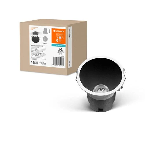 LEDVANCE SPOT TWIST Ø 93mm Downlight, noir, 10W, 800lm, 840 WT