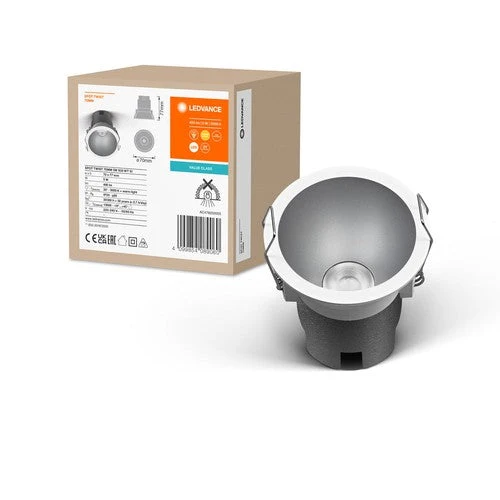 LEDVANCE SPOT TWIST Ø 70mm Downlight, argent, 5W, 400lm, 830 WT