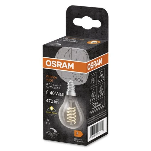 OSRAM Vintage 1906® Classique P LED-Lampe, 4,8W, 470lm