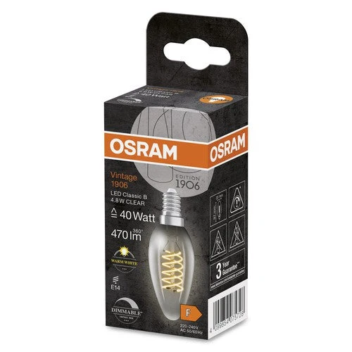 OSRAM Vintage 1906® Classique B LED-Lampe, 4,8W, 470lm
