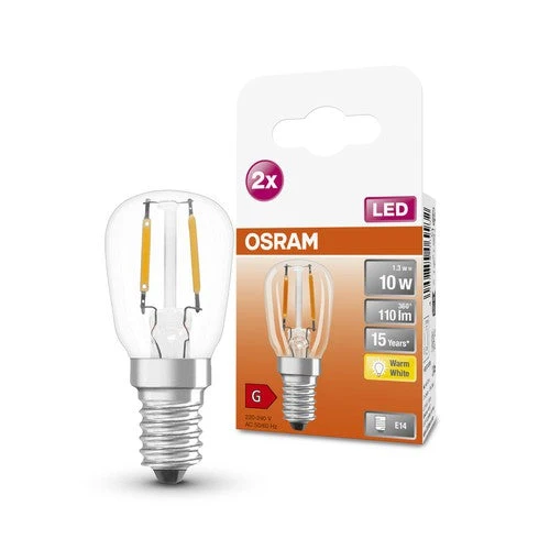 OSRAM SPECIAL T26 Petite lampe LED spéciale, 2.2W, 110lm, E14, Blanc chaud
