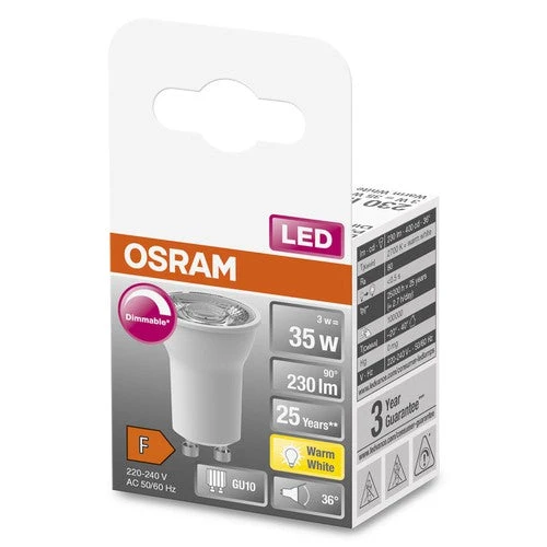 OSRAM SPOT PAR11 35 LED-lampe réflecteur, 3W, 230lm, blanc chaud
