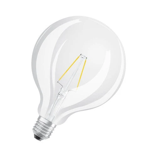 Ampoules LED OSRAM, forme de boule classique, remplacement de 25 watts, E27, G125, 2700 Kelvin, blanc chaud, verre transparent, single pack