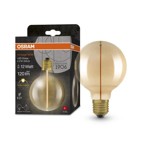 OSRAM Vintage 1906® Globe Classique95 Lampe, 2,2W, 120lm, Blanc chaud, E27