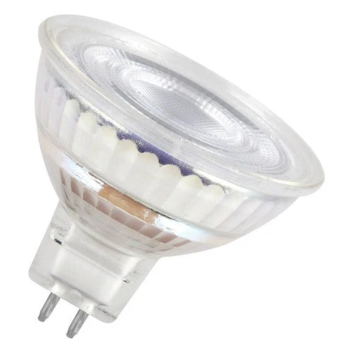 Ampoules LED réflecteur MR16 OSRAM avec culot enfichable Retrofit, remplacement de 50 watts, GU5.3, réflecteur MR16, 2700 Kelvin, blanc chaud, verre transparent, pack de 3