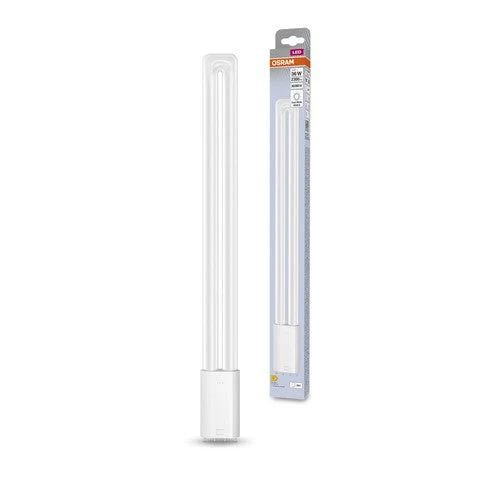 OSRAM remplacement LED pour KLLni, avec culot enfichable 4 pôles 2G11 pour fonctionnement sur ballast électronique ou tension secteur, remplacement 36 watts, 2G11, tube, single-ended, 4000 Kelvin, blanc froid, verre clair, single Pack