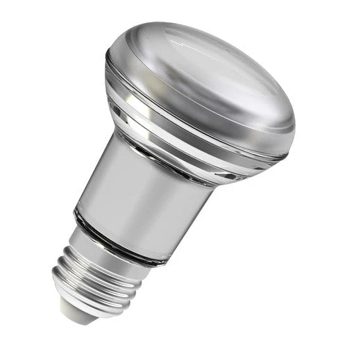 OSRAM Ampoules à réflecteur LED R63 avec culot à vis Retrofit, remplacement de 60 watts, E27, R63-shape, 2700 Kelvin, blanc chaud, verre transparent, single Pack