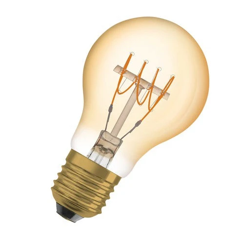 OSRAM Vintage 1906 LED-Lampe, teinte dorée, 4,8W, 400lm, blanc chaud, E27