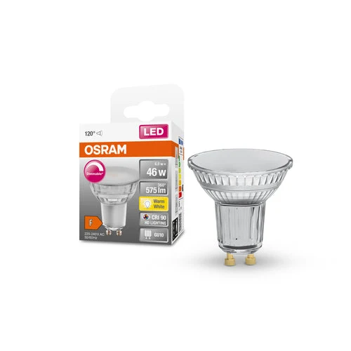 OSRAM Lampe Réflecteur LED Dimmable LED SUPERSTAR + spot PAR16 GL 46 DIM 6,7W/927 IRC90 GU10, Blanc chaud
