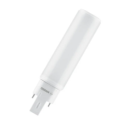 OSRAM DULUX D LED EM & AC MAINS Tube à LED 14,8cm (ex 13W) 6W / 4000K blanc froid G24d-1