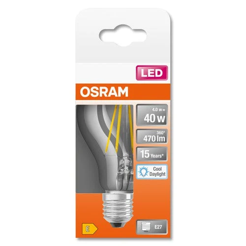 OSRAM LED Retrofit Classic A lampe claire (ex 40W) 4,5W / 6500K blanc froid E27