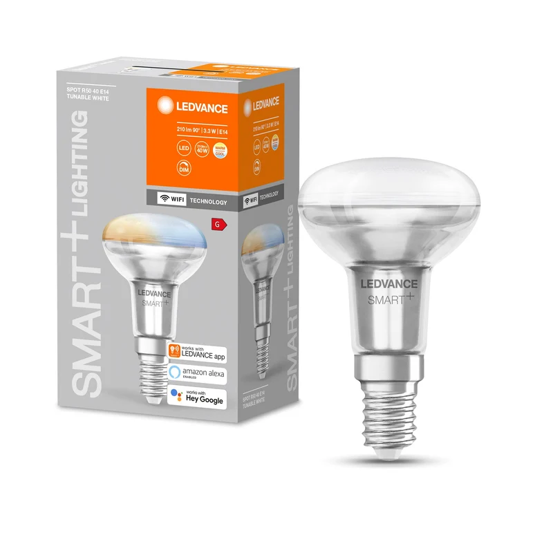LEDVANCE Wifi SMART+ SPOT CONCENTRA Tunable Blanc R50 (ex 40W) 3W/2700-6500K E14