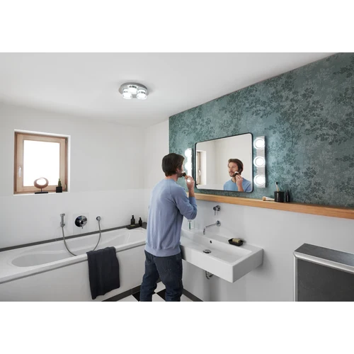 LEDVANCE Wifi SMART+ ORBIS Applique murale salle de bain LED RONDE 48cm réglable blanc 18W / 3000-6500K