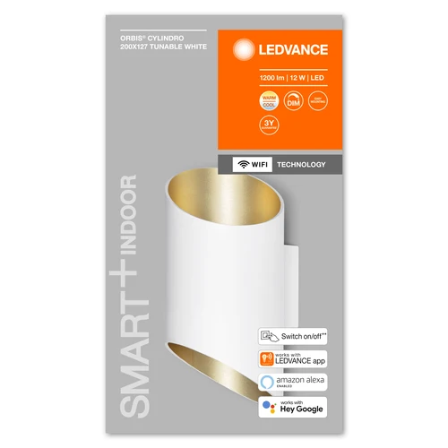 LEDVANCE Wifi SMART+ ORBIS CYLINDRO applique LED 20x12,7cm Tunable Blanc 12W / 3000-6500K blanc
