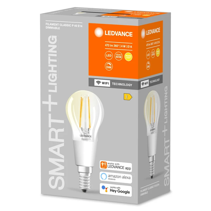 Lampe LEDVANCE Wifi SMART+ dimmable 4W / 2700K blanc chaud E14