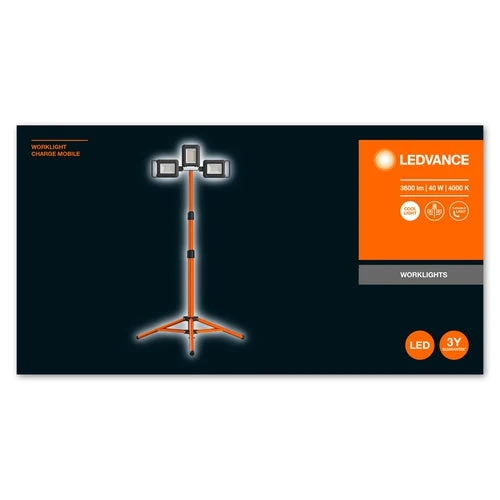 LEDVANCE LAMPE DE TRAVAIL CHARGE BATTERIE MOBILE Projecteur 1x30W 2x5W / 4000K
