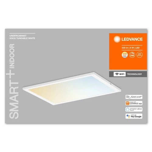 LEDVANCE Wifi SMART+ Luminaire d'agencement LED 30x20cm blanc tunable 8W / 2700-6500K