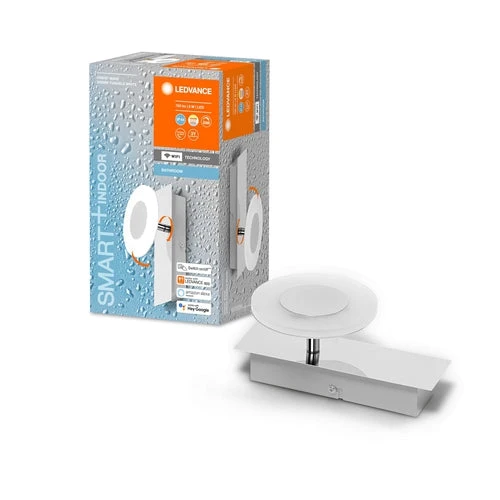 LEDVANCE Wifi SMART+ ORBIS WAVE Applique murale à LED pour salle de bain 20cm blanc tunable 8W / 3000-6500K