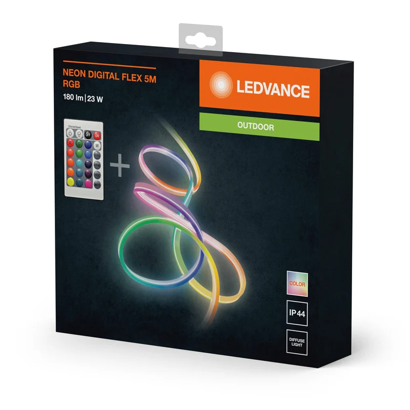 LEDVANCE NEON DIGITAL Flex bande lumineuse LED extérieure RGB avec télécommande 23W 5m