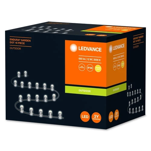 Lampe de jardin LEDVANCE ENDURA® Garden Dot LED pour sol 18 12W / 3000K socle blanc chaud