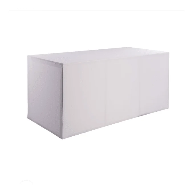 Location de buffet box houssé blanc