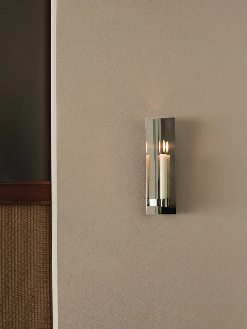 Eddy Wall Candle Holder – Mirror Polished
