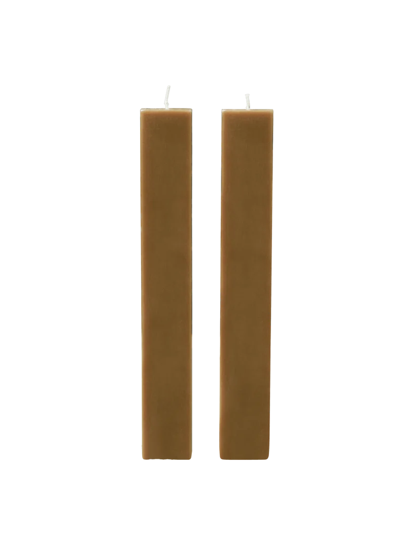 Burren Pillar Candles – Set of 2 – Bronze