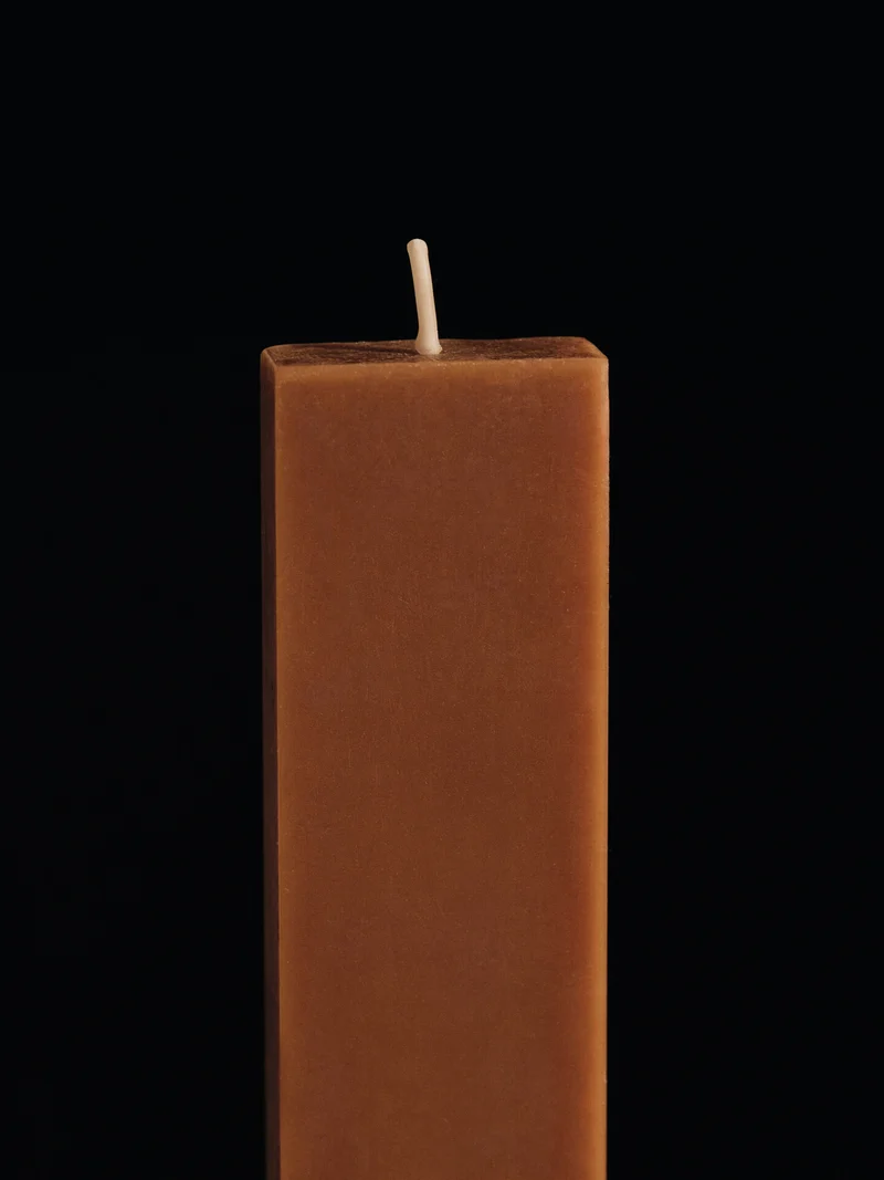 Burren Pillar Candles – Set of 2 – Bronze