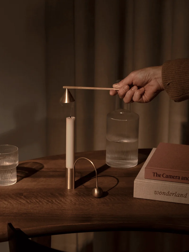 Balance Candle Holder – Brass