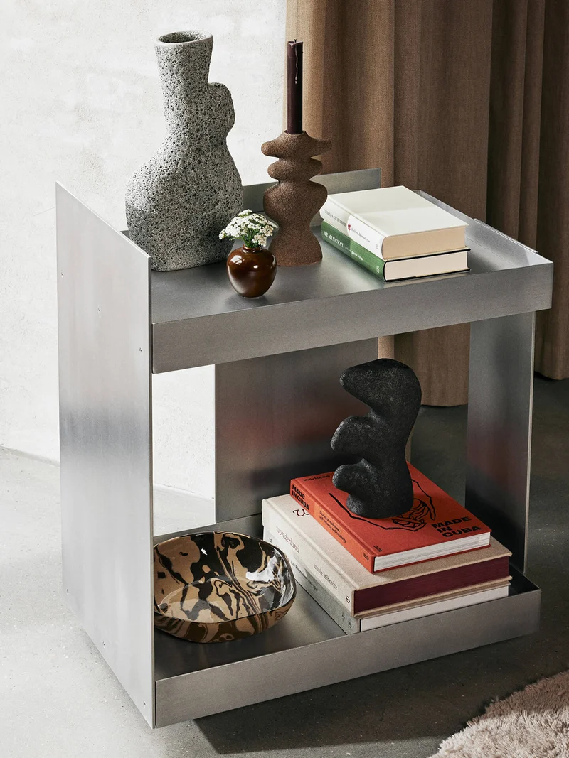 Yara Candle Holder Large – Dark Sand