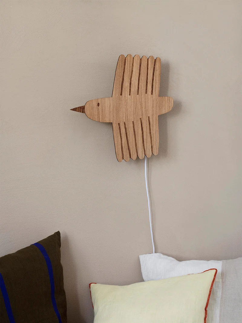 Bird Lamp – Oiled Oak
