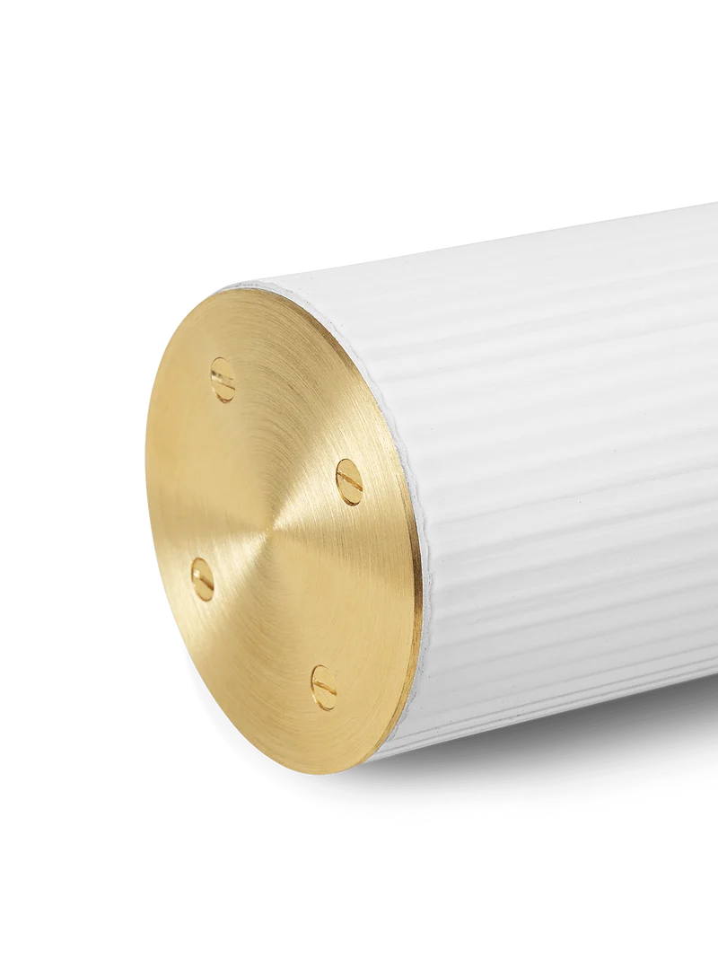Vuelta Pendant II 100 cm – White / Brass