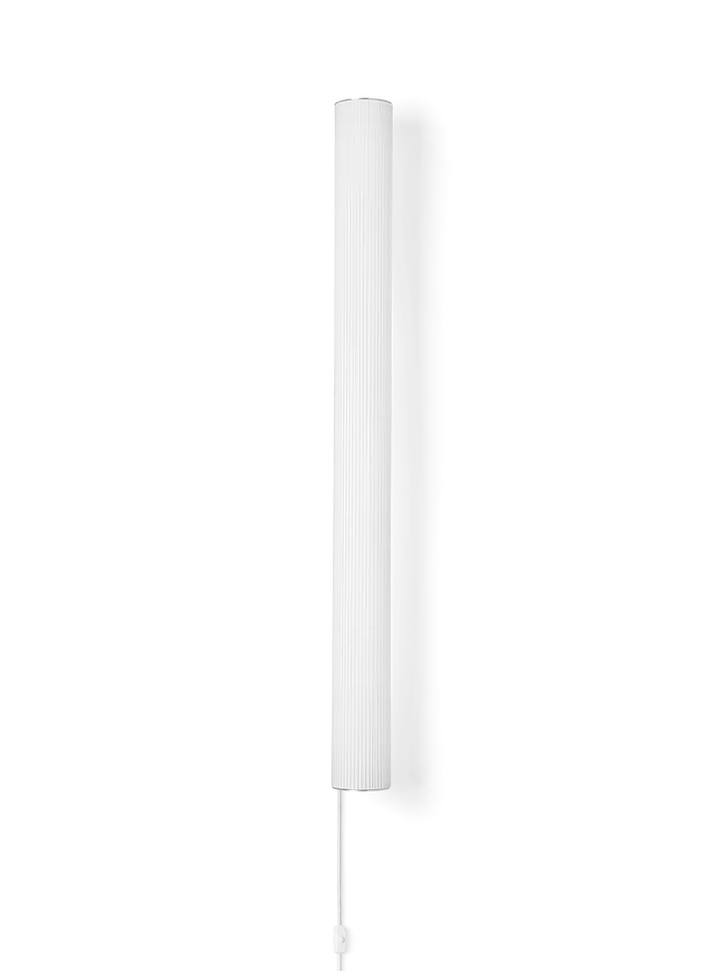 Vuelta Wall Lamp 100 cm – White / Stainless Steel