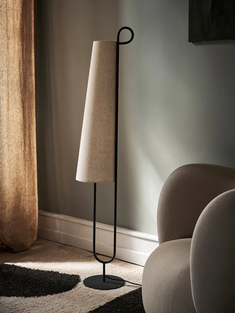 Ancora Floor Lamp – Black / Natural