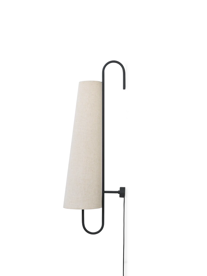 Ancora Wall Lamp 100 cm – Black / Natural