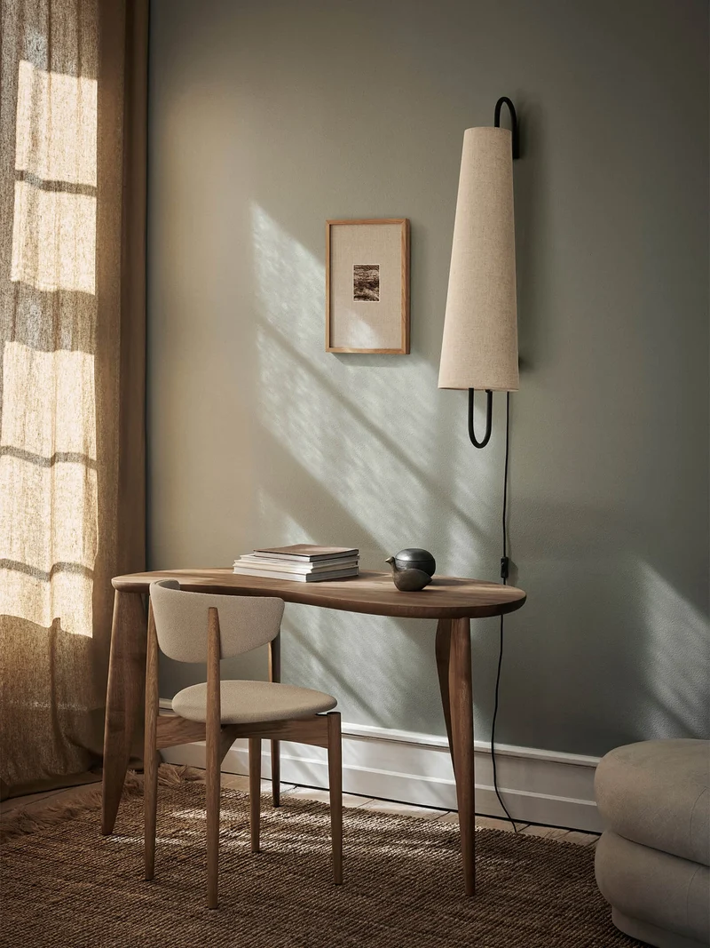 Ancora Wall Lamp 100 cm – Black / Natural