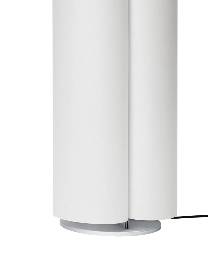Boe Floor Lamp H80 cm – Silver / Natural