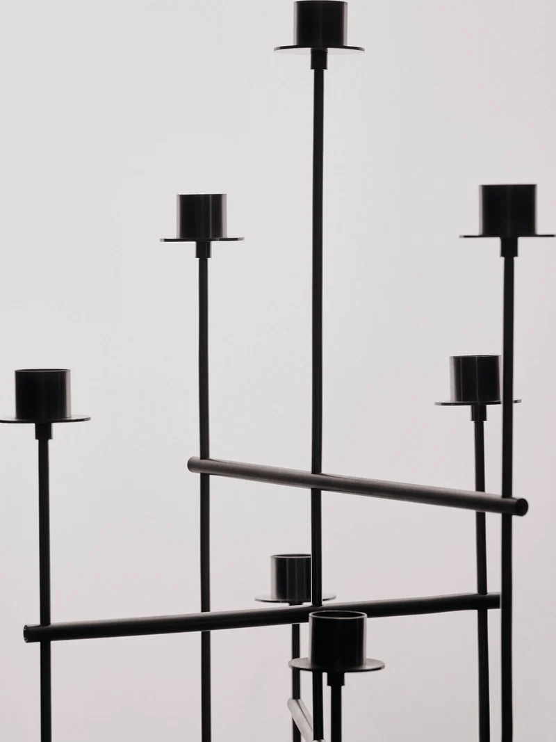 Elysia Candelabra – Brushed Stainless Steel