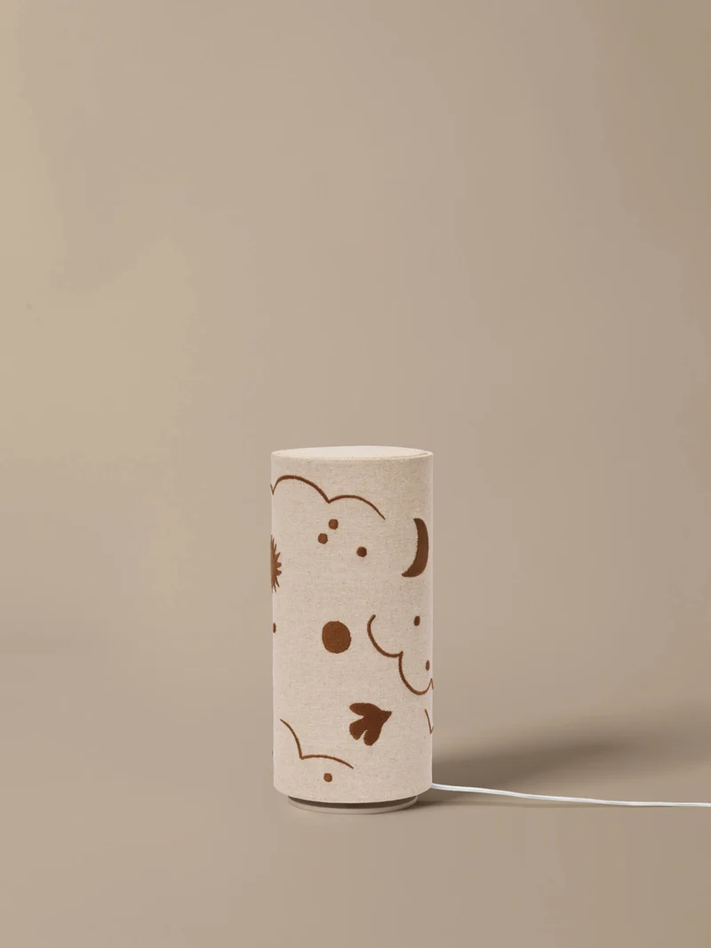 Skye Table Lamp – Natural / Bronze
