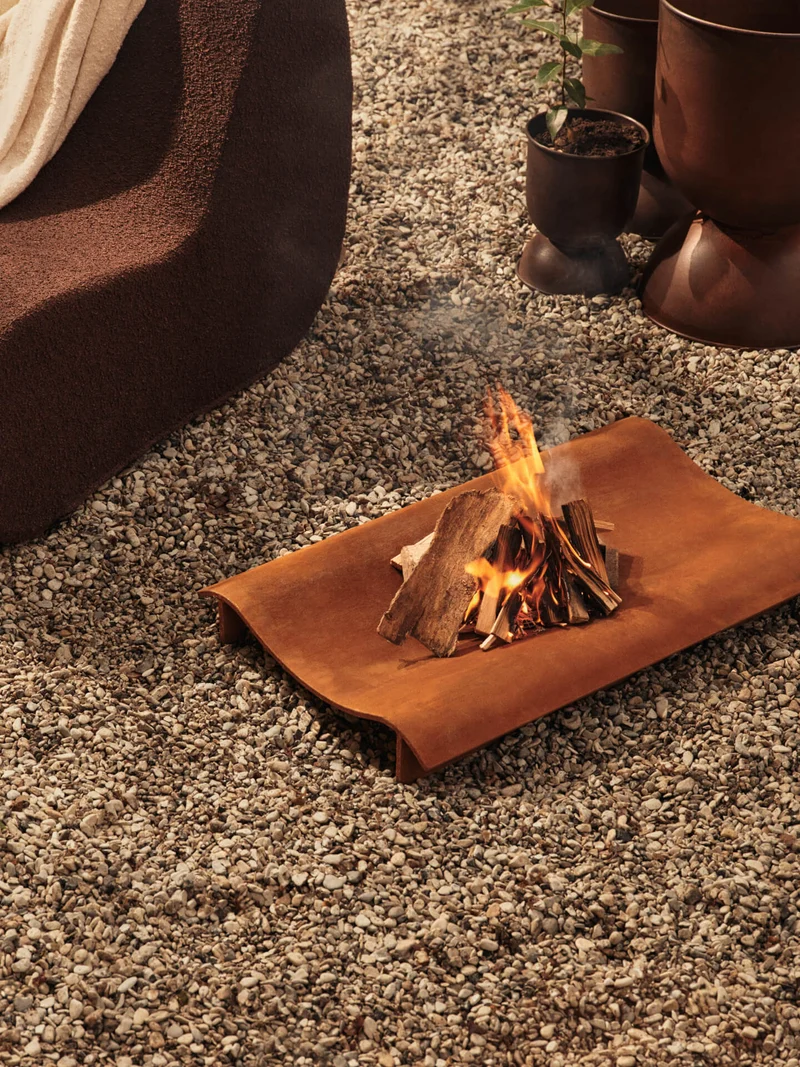 Solene Fire Pit – Rust