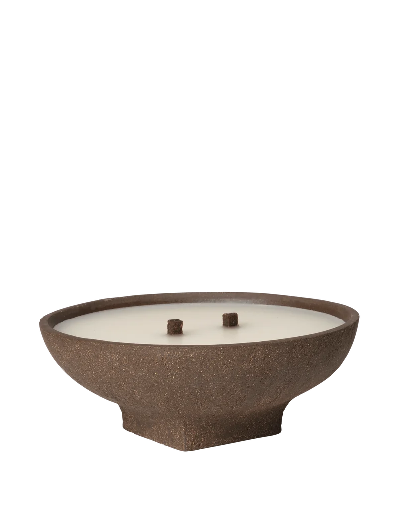 Vei Outdoor Candle Ø30 cm – Brown