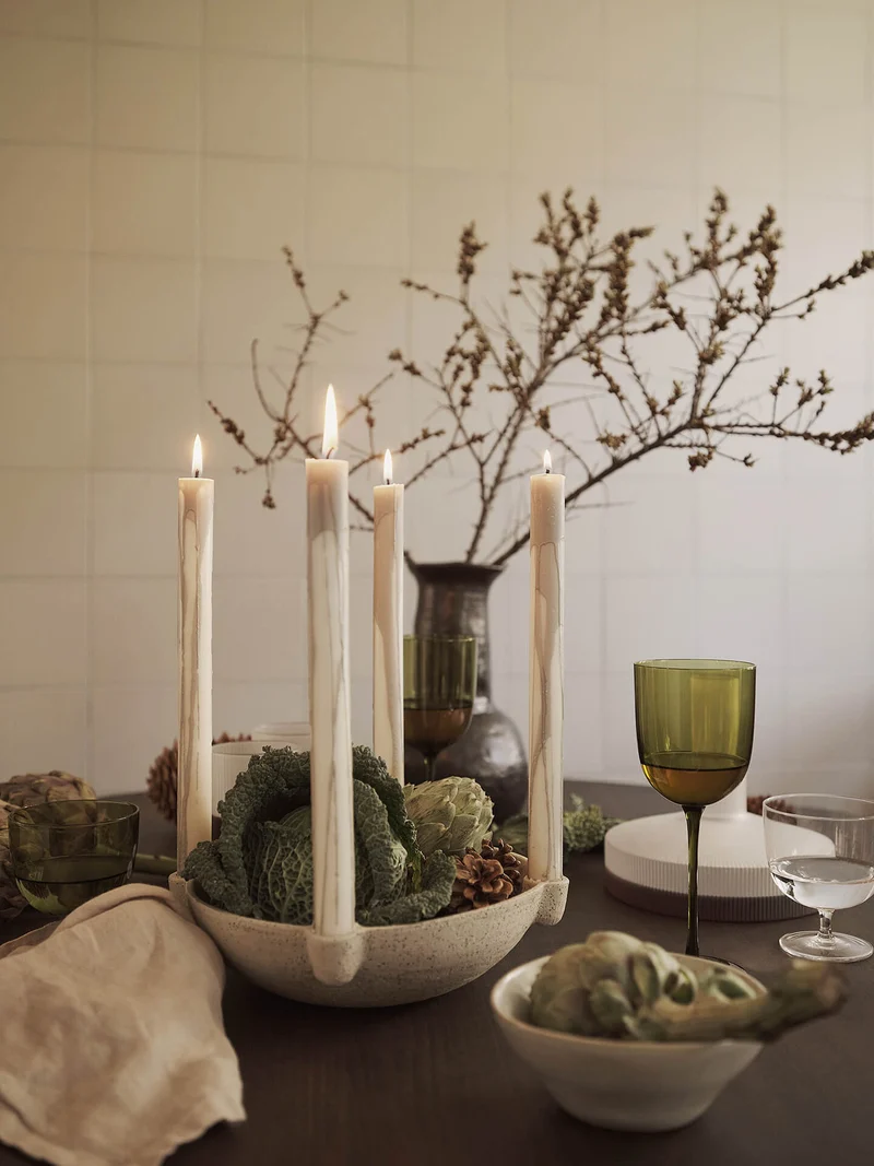 Bowl Candle Holder Large – Ceramic