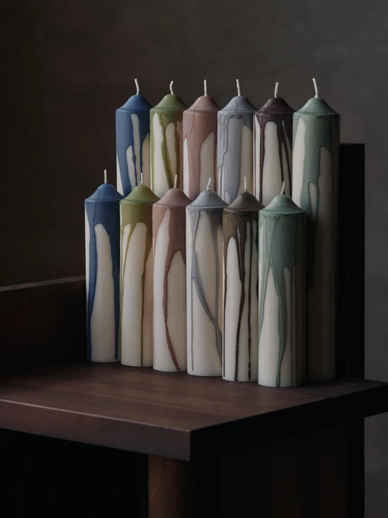 Dryp Pillar Candle H20 cm