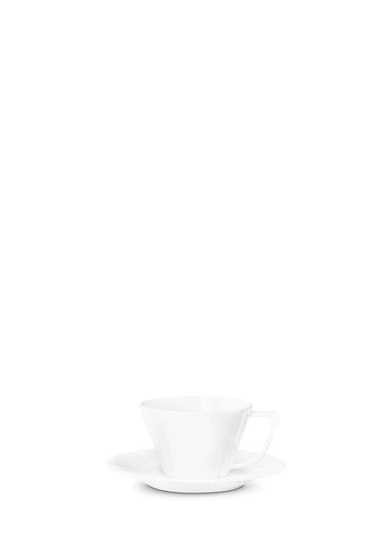 GC Tea cup with saucer 28 cl White