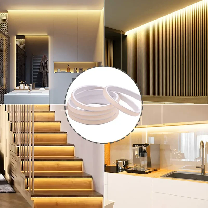 220V COB LED Neon Strip Light - Tuya Smart WiFi Bluetooth Dimmable, IP68, 288 LEDs/m