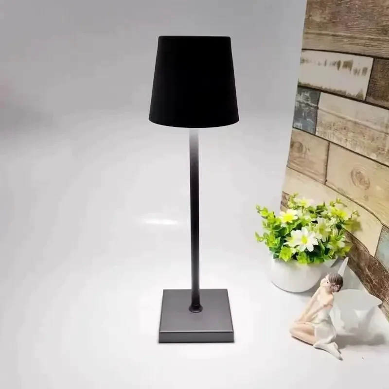 Sculptural Cordless LED Table Lamp - 3-Color Touch Dimming, USB-C Rechargeable, IP54 Waterproof